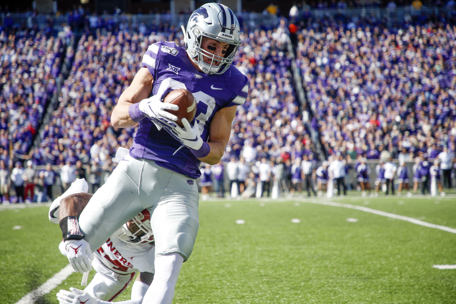 No. 22 Kansas State at Kansas: Kansas State 34-21